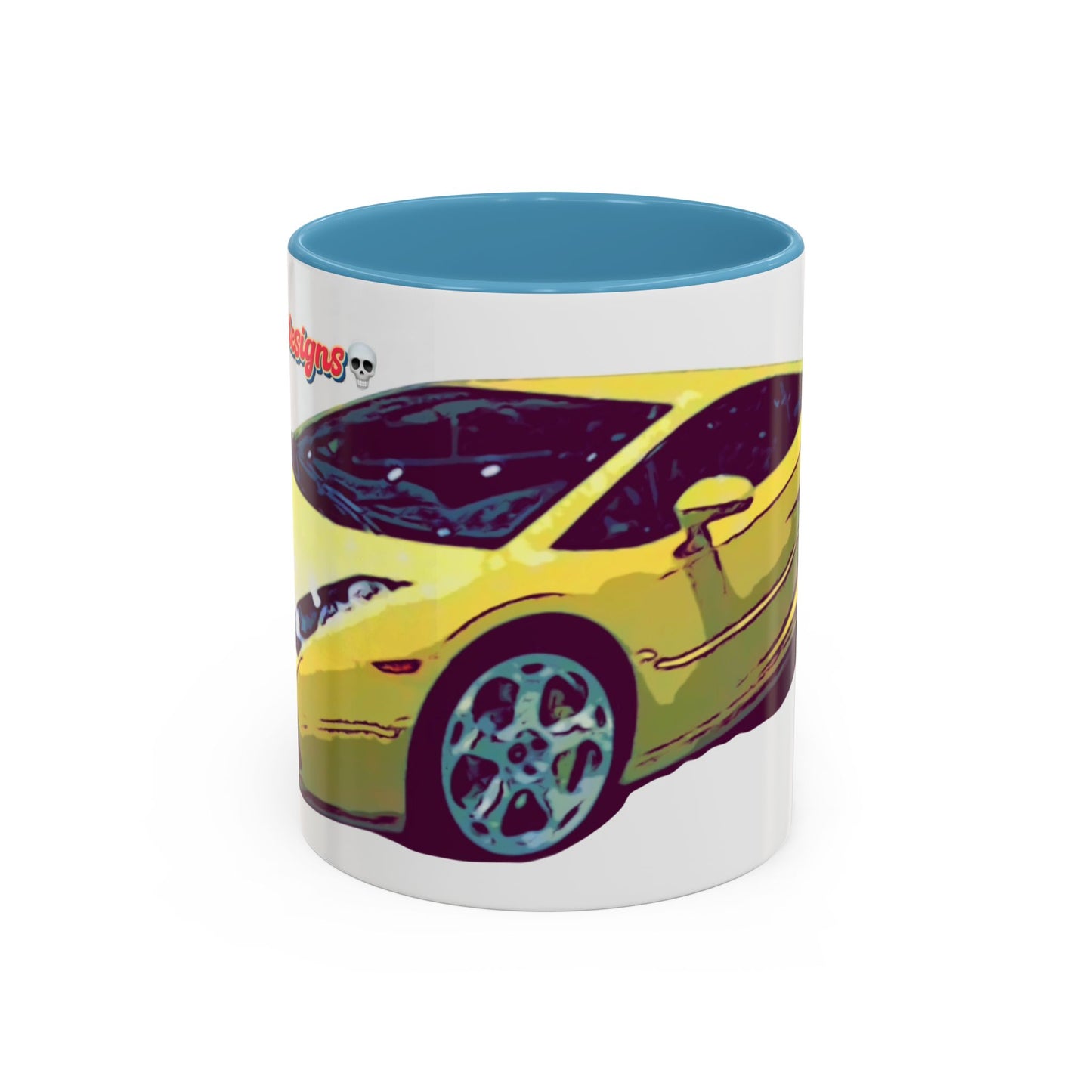 GALLARDO.  Sports Car Coffee Mug — Yellow Supercar Accent Mug (11/15oz)