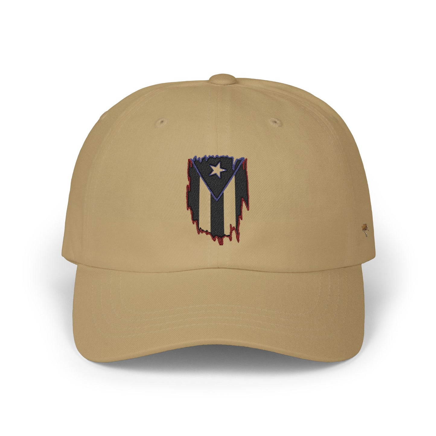 Dad Cap — Puerto Rico Flag Embroidered Distressed Logo