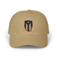 Dad Cap — Puerto Rico Flag Embroidered Distressed Logo