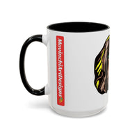 MR COCKER Dog Portrait Accent Coffee Mug — Brown Spaniel Art Mug (11/15oz)