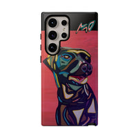 Colorful Pit LABRADOR Tough Phone Case — Vibrant Pop Art Dog Design