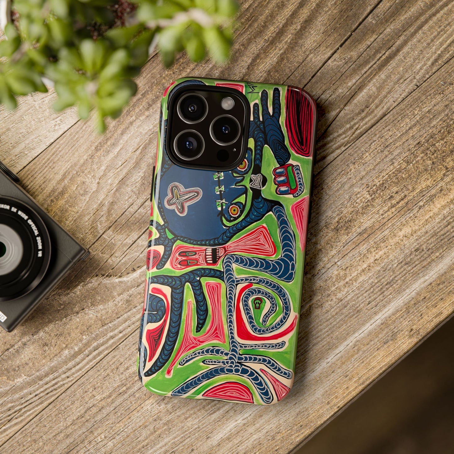 Abstract AFTERLIFE Phone Case — Bold Psychedelic Music Art