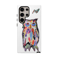 Colorful Owl Phone Case — Artistic Owl Illustration Tough Case