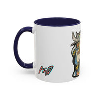 Abstract MOVINCHI Art Coffee Mug — Colorful Cubist Ceramic Accent Mug