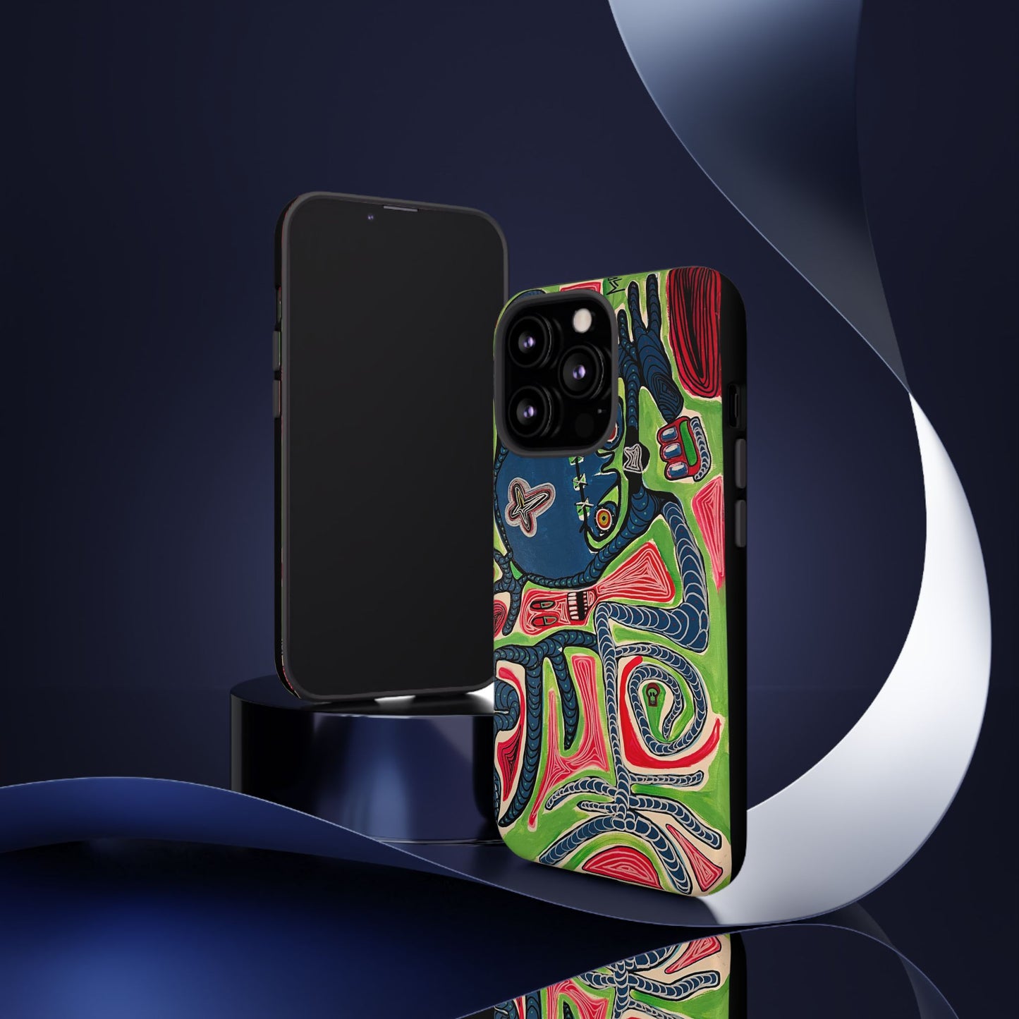 Abstract AFTERLIFE Phone Case — Bold Psychedelic Music Art