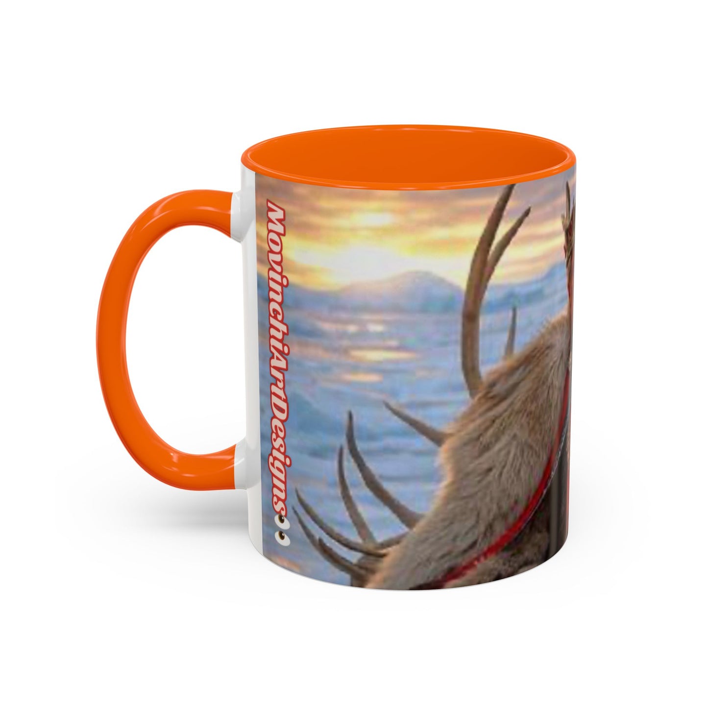 KING OF THE WORLD Royal Portrait Accent Coffee Mug – King in Fur Coat Design (11/15oz)
