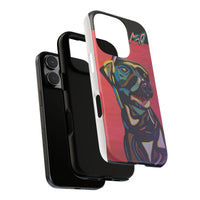 Colorful Pit LABRADOR Tough Phone Case — Vibrant Pop Art Dog Design
