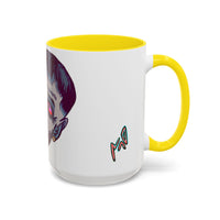 Edgy 3x  Horror Face Accent Coffee Mug (11/15oz) — 'ANAL 3X' Graphic