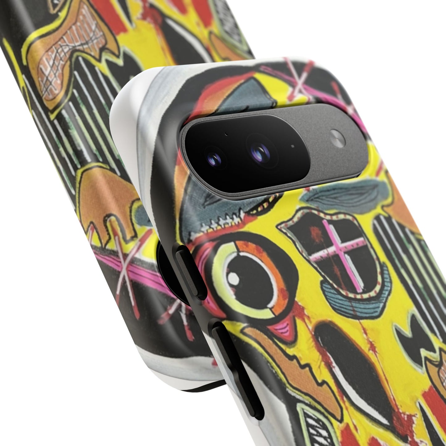 VINCENT.  Skull Riot Phone Case – Colorful Abstract Horror Art Protective Cover