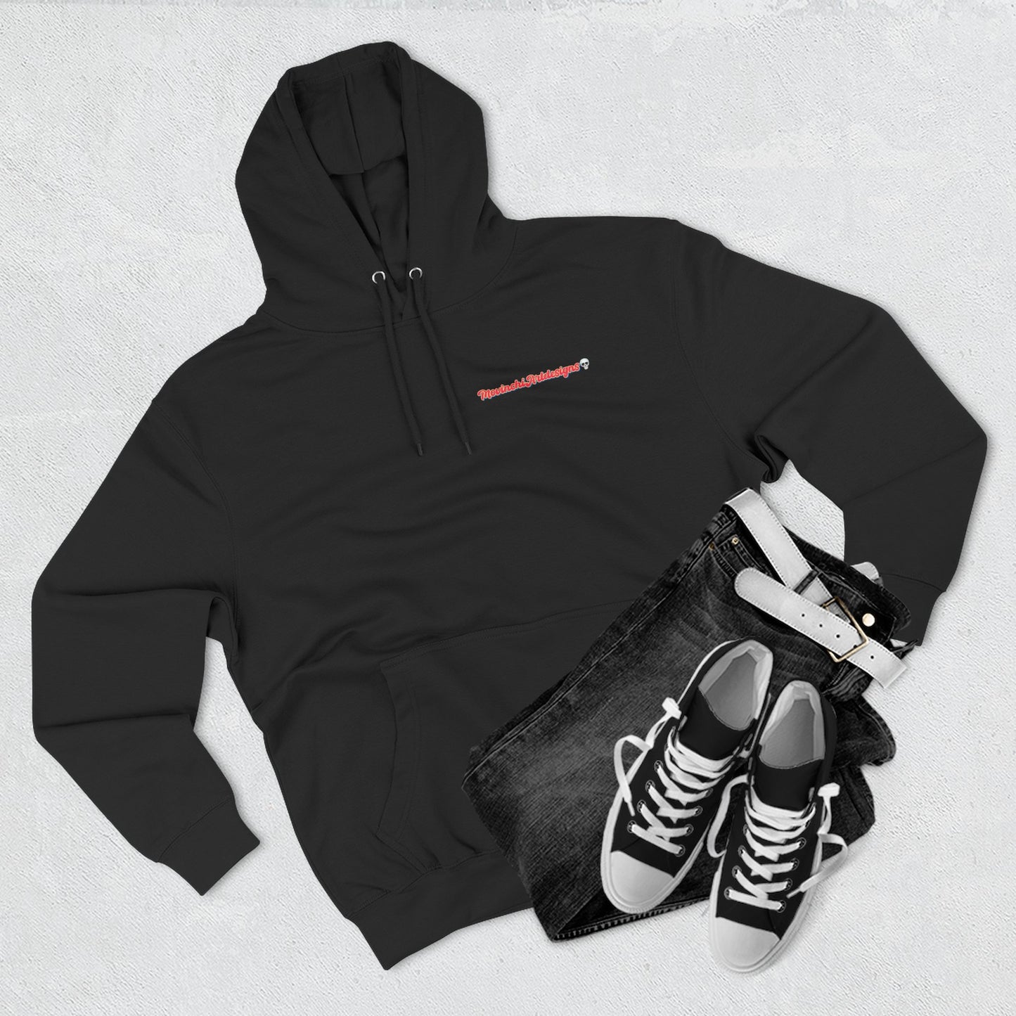 HEART ATTACK  Abstract Psyche Hoodie — Colorful Three-Panel Back Art Fleece Hoodie