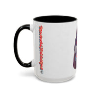 Edgy 3x  Horror Face Accent Coffee Mug (11/15oz) — 'ANAL 3X' Graphic