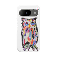 Colorful Owl Phone Case — Artistic Owl Illustration Tough Case