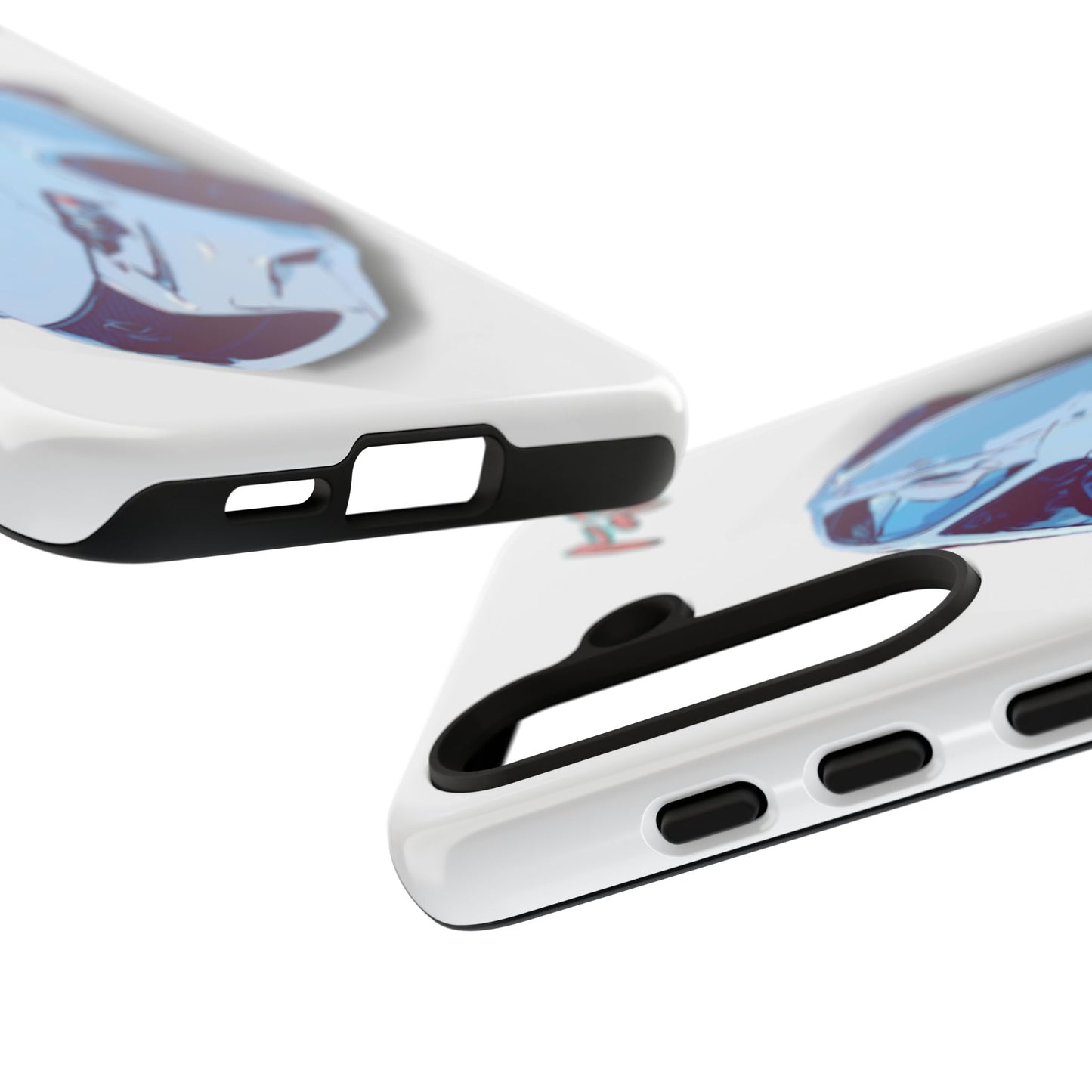Melvin White Sports Car Phone Case - Retro Pop Art Supercar Protective Tough Case