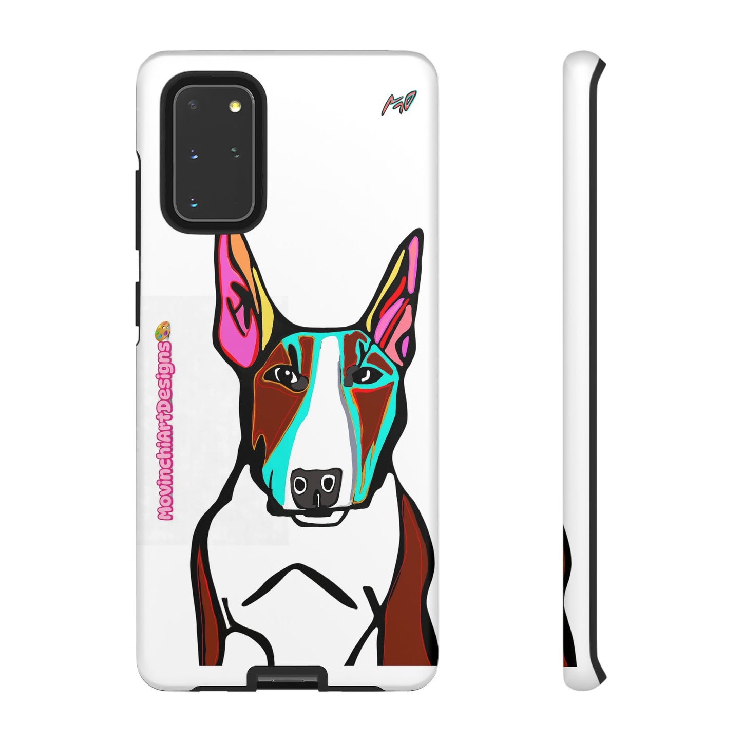 MR Bull Terrier Phone Case — Colorful Pop Art Tough Cases for Dog Lovers