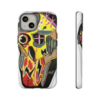 VINCENT.  Skull Riot Phone Case – Colorful Abstract Horror Art Protective Cover