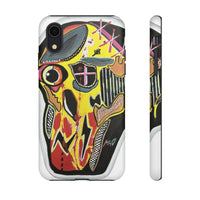 VINCENT.  Skull Riot Phone Case – Colorful Abstract Horror Art Protective Cover