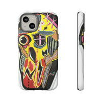 VINCENT.  Skull Riot Phone Case – Colorful Abstract Horror Art Protective Cover