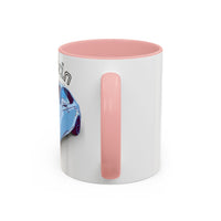 MELVIN.  Personalized Car Coffee Mug — 'Melvin' Sports Car Accent Mug (11/15oz)