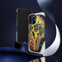VINCENT.  Skull Riot Phone Case – Colorful Abstract Horror Art Protective Cover