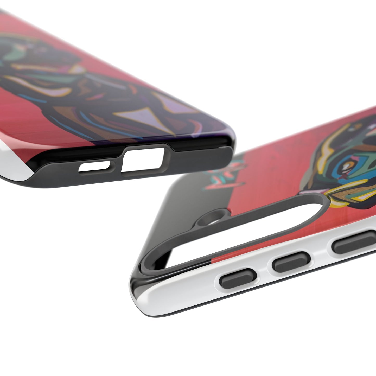 Colorful Pit LABRADOR Tough Phone Case — Vibrant Pop Art Dog Design