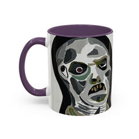 3 amigos2.0 Zombie Skull Coffee Mug — Spooky Horror Accent Mug (11/15 oz)