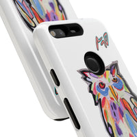 Colorful Owl Phone Case — Artistic Owl Illustration Tough Case