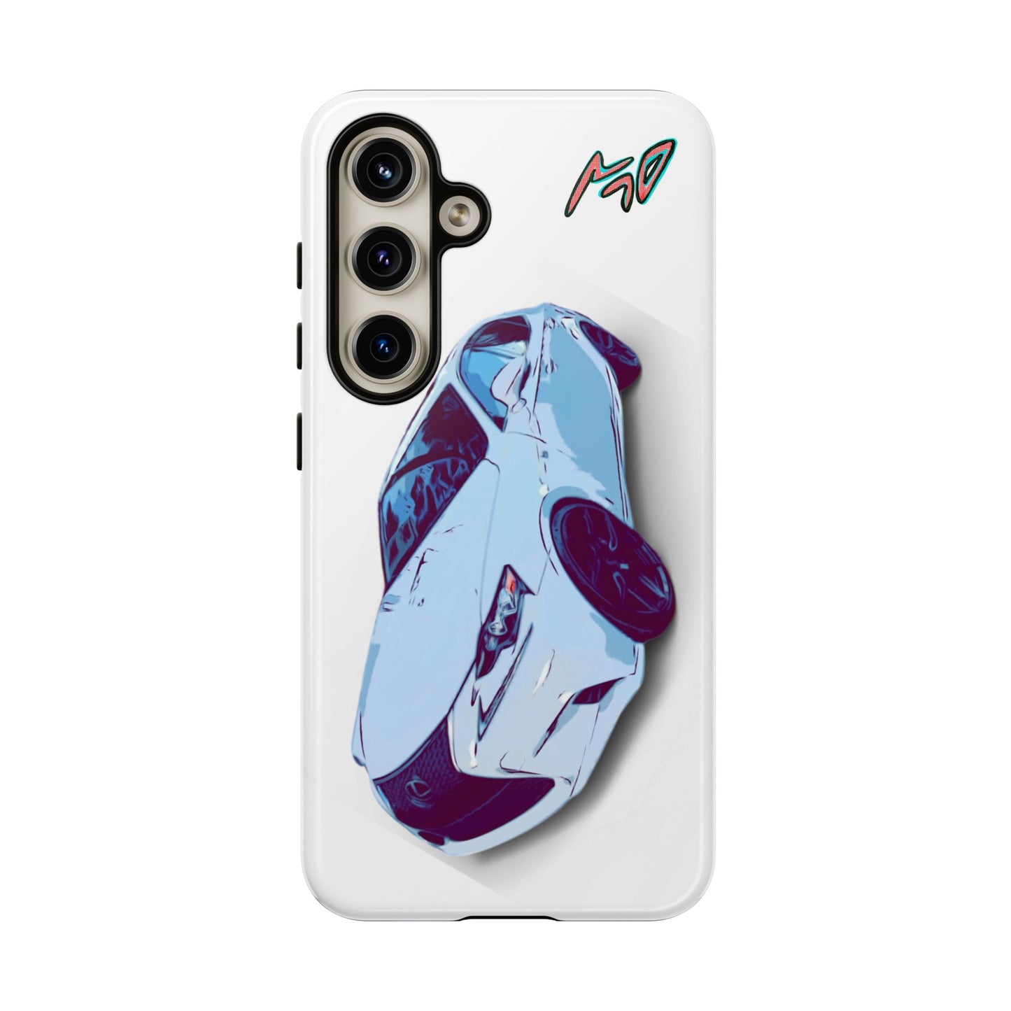 Melvin White Sports Car Phone Case - Retro Pop Art Supercar Protective Tough Case
