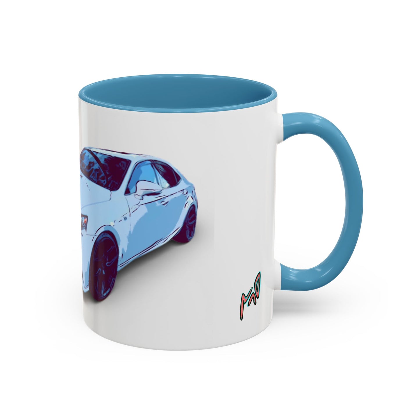 IS300 Car Lover Accent Coffee Mug – White Sports Sedan Design (11oz & 15oz)