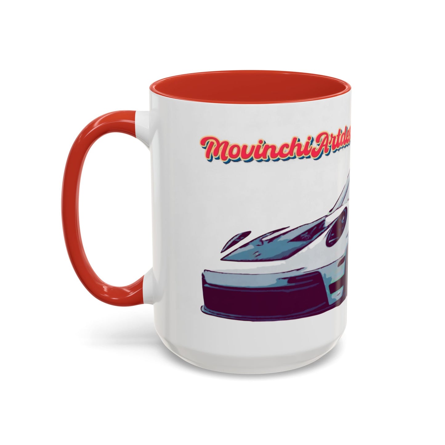 Porsche GT3 Cup Accent Coffee Mug – Racing Car Graphic 11/15oz