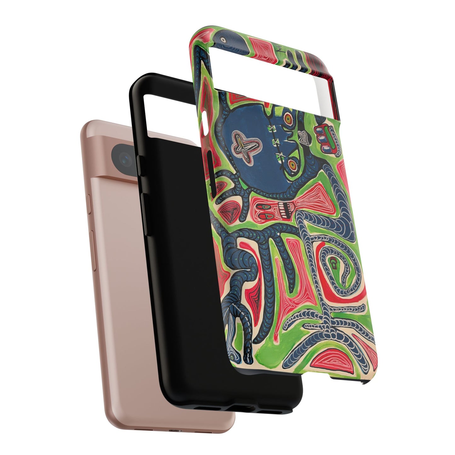 Abstract AFTERLIFE Phone Case — Bold Psychedelic Music Art