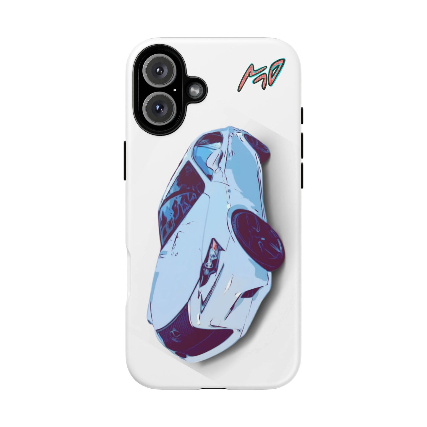 Melvin White Sports Car Phone Case - Retro Pop Art Supercar Protective Tough Case