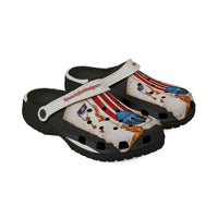 PUERTO RICO Patriotic Rustic Door EVA Foam Clogs