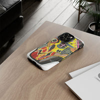 VINCENT.  Skull Riot Phone Case – Colorful Abstract Horror Art Protective Cover