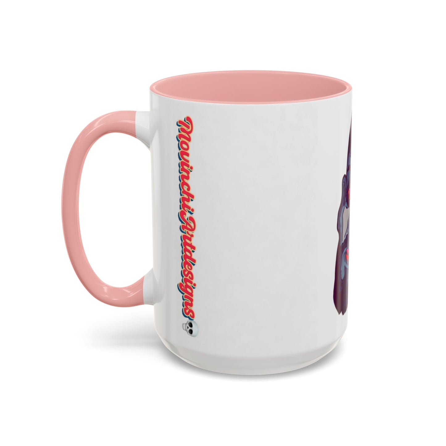 Edgy 3x  Horror Face Accent Coffee Mug (11/15oz) — 'ANAL 3X' Graphic