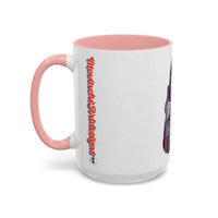Edgy 3x  Horror Face Accent Coffee Mug (11/15oz) — 'ANAL 3X' Graphic