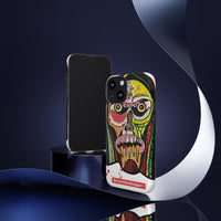 KUNTA.  Abstract Tribal Skull Phone Case — Colorful Street Art Protective Cover