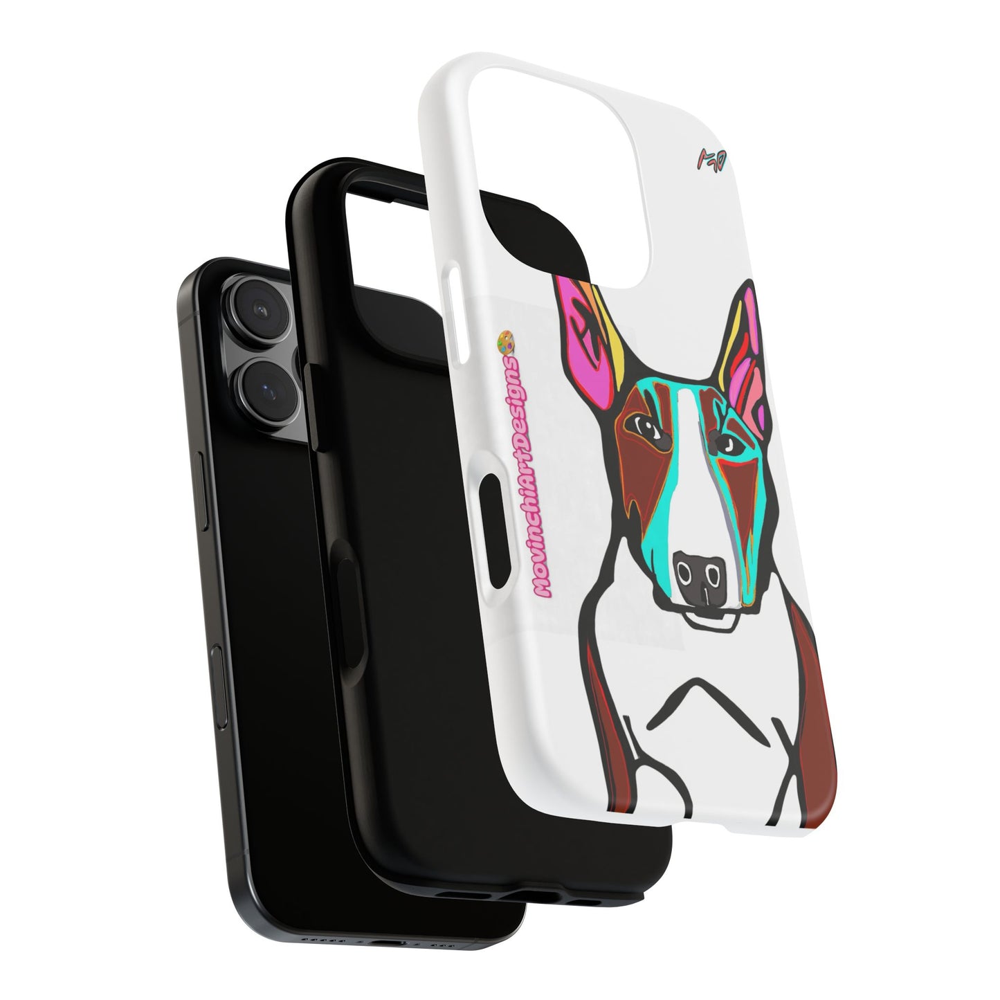MR Bull Terrier Phone Case — Colorful Pop Art Tough Cases for Dog Lovers
