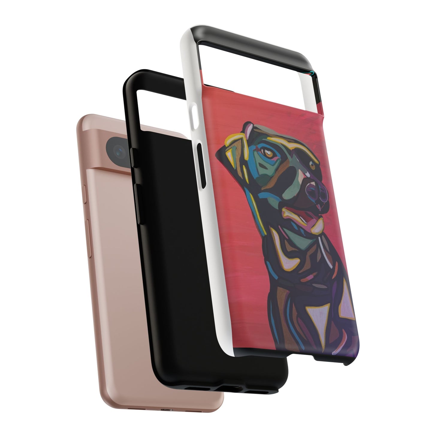 Colorful Pit LABRADOR Tough Phone Case — Vibrant Pop Art Dog Design