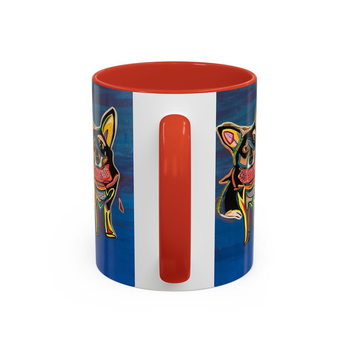 Chihuahua Art Coffee Mug – Colorful Pop‑Art Dog Accent Mug (11/15 oz)