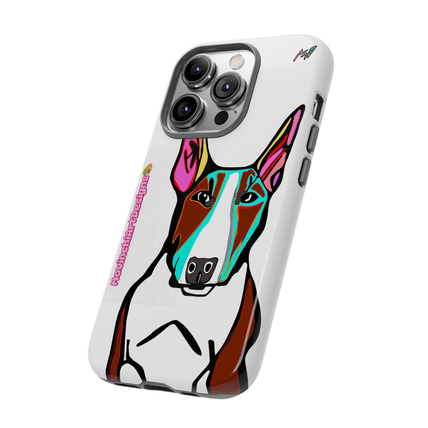 MR Bull Terrier Phone Case — Colorful Pop Art Tough Cases for Dog Lovers