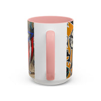 Puerto Rico Flag Coffee Mug — Rustic Street Art Accent Mug (11/15 oz)