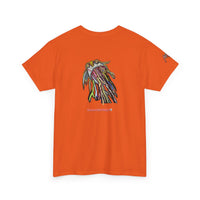 Graphic Tee — Colorful CRAZY TUNA  Illustration Back Print Tee