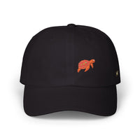 Embroidered Floral Sea Turtle Dad Cap