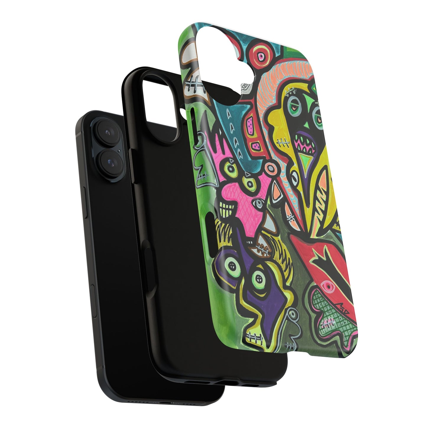 CONCERT  Abstract Graffiti Phone Case — Colorful Street Art Tough Cases