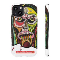 KUNTA.  Abstract Tribal Skull Phone Case — Colorful Street Art Protective Cover