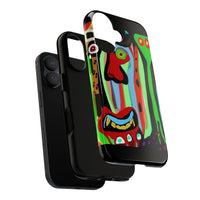 CRAZY.   Tribal Face Phone Case — Colorful Modern Art iPhone Cover