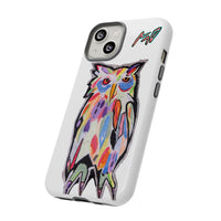 Colorful Owl Phone Case — Artistic Owl Illustration Tough Case