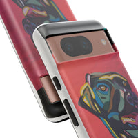 Colorful Pit LABRADOR Tough Phone Case — Vibrant Pop Art Dog Design