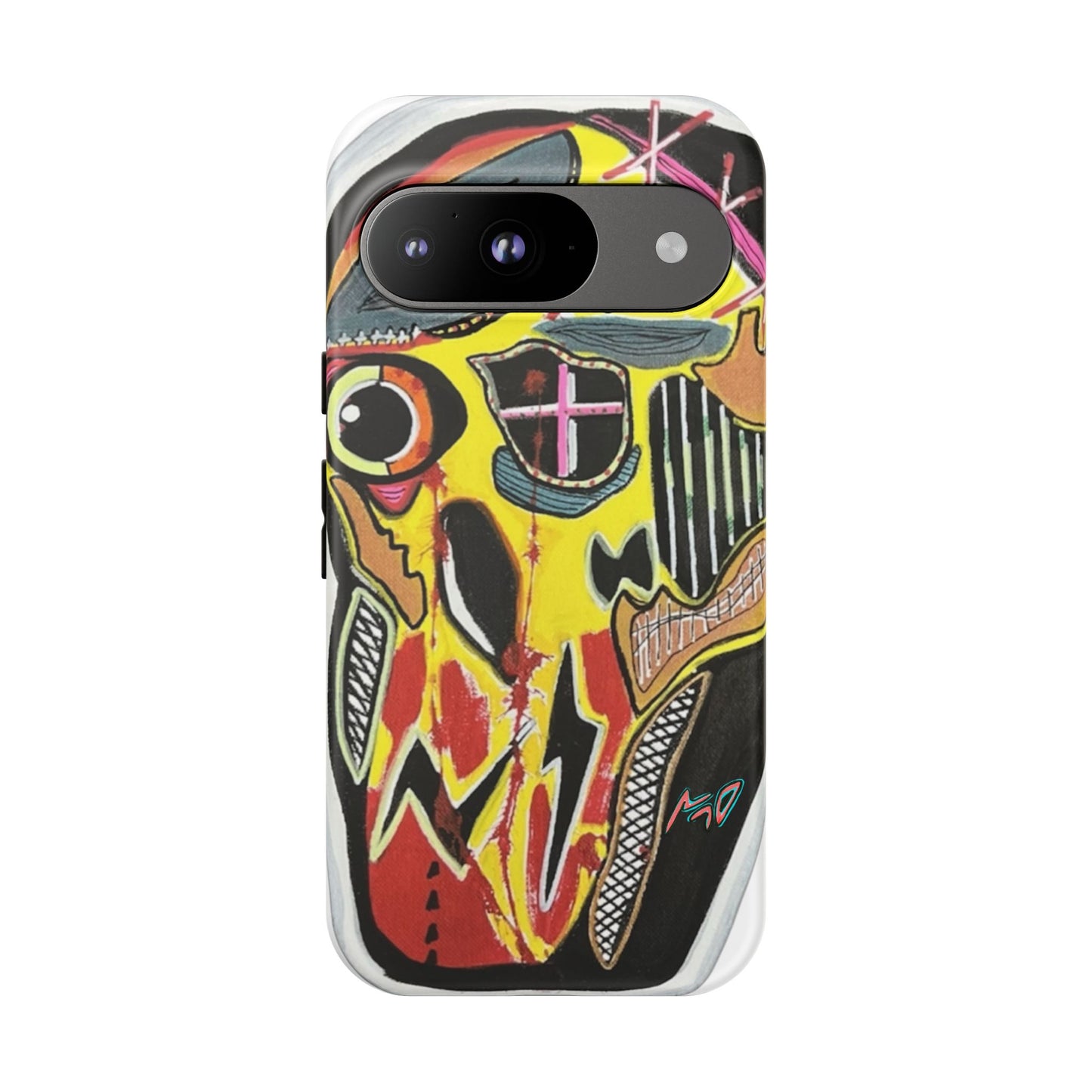 VINCENT.  Skull Riot Phone Case – Colorful Abstract Horror Art Protective Cover