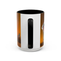 Colorful Doberman Accent Coffee Mug — Vibrant Dog Portrait Ceramic Mug (11/15oz)